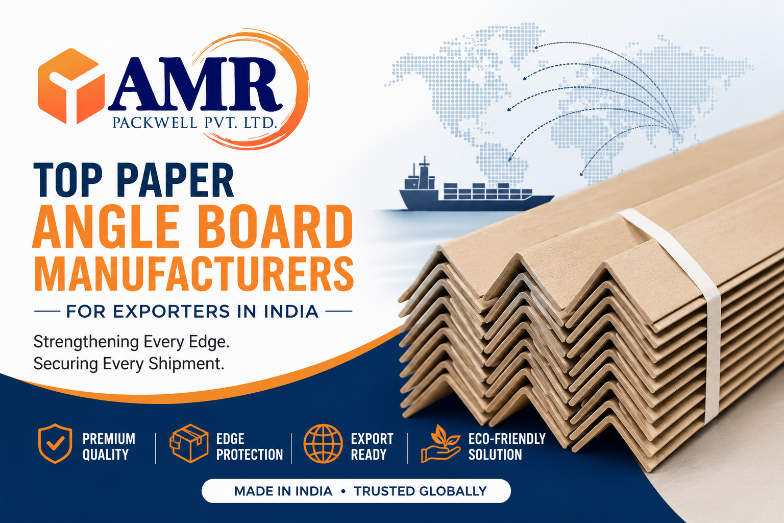 Top Paper Angle Board Manufacturers for Exporters in India