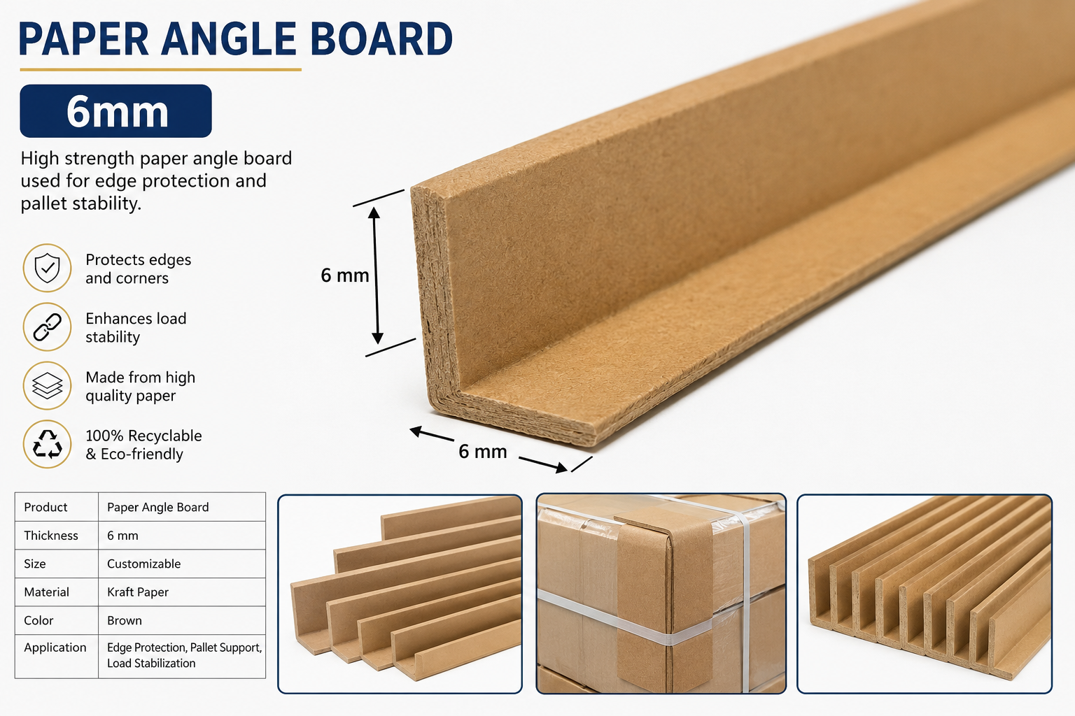 Paper Angle Board 6mm