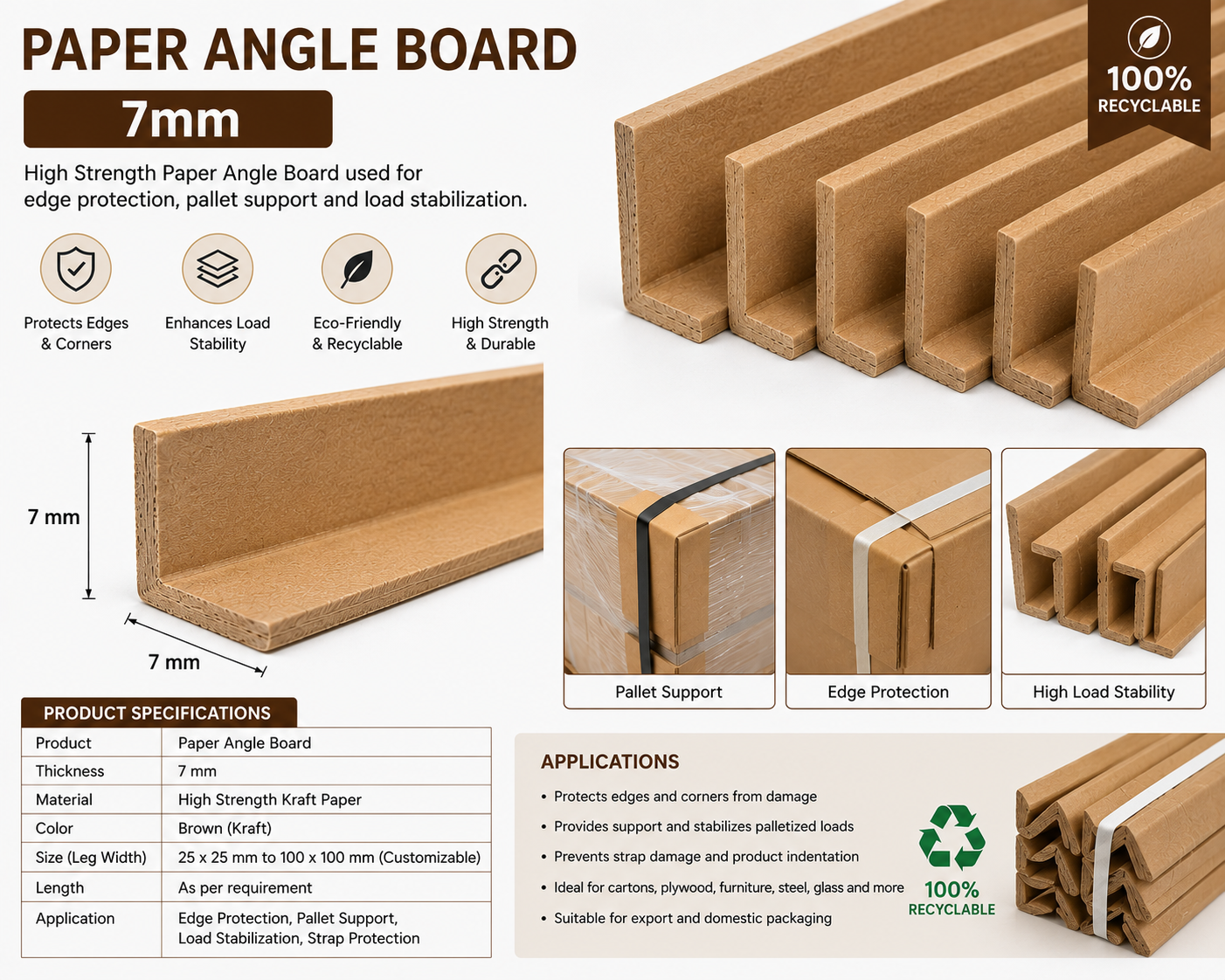 Paper Angle Board 7mm